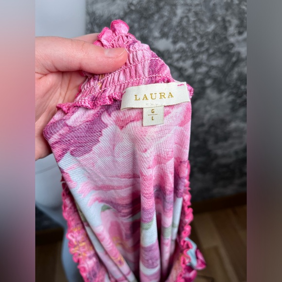 Floral Print Off the Shoulder Blouse - Picture 8 of 9